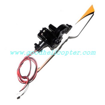 jxd-349 helicopter parts tail motor + tail motor deck + tail blade (yellow color) - Click Image to Close